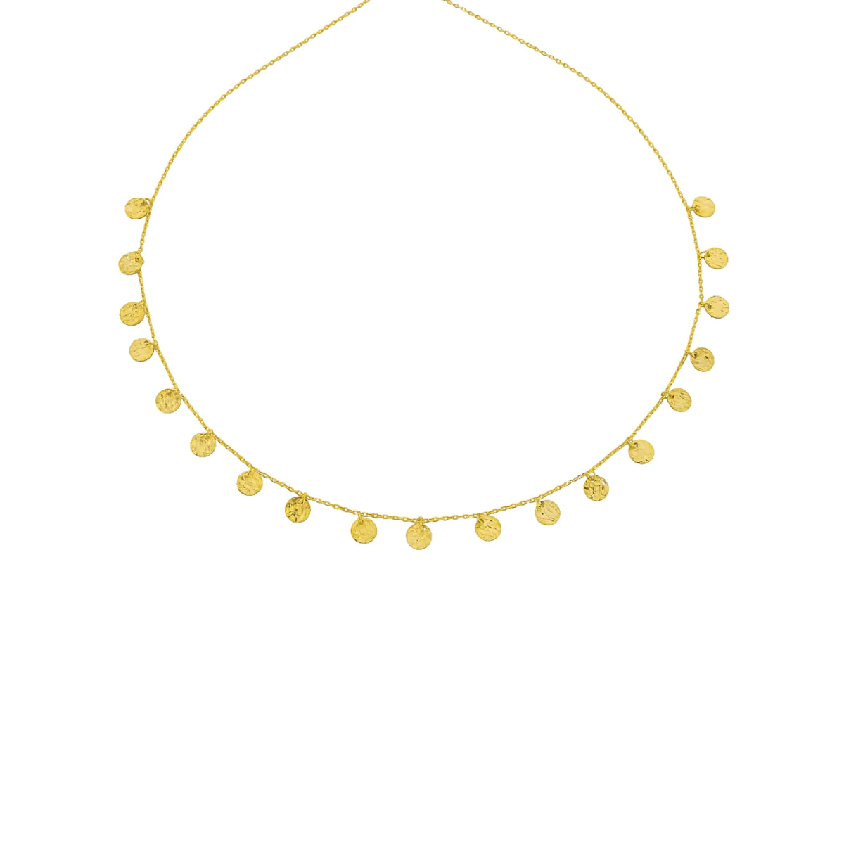 Madeni Sallantılı Kolye 718921 Gold