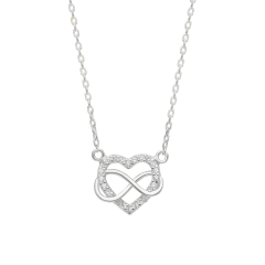 Kalp ve Sonsuzluk Kolye 718004 Silver