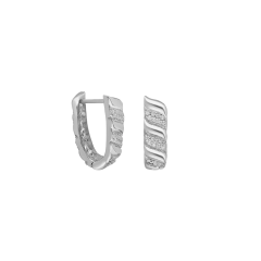 Dalga Zirkon Küpe 717049 Silver