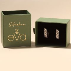 Dalga Zirkon Küpe 717049 Silver