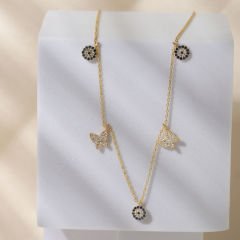 Kelebek Charm Kolye 718901 Gold