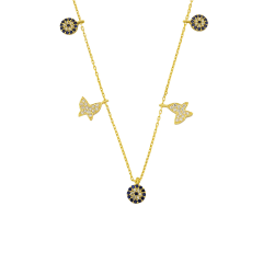Kelebek Charm Kolye 718901 Gold