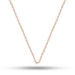 Gümüş Rose 0.30 Mikron 45 Cm Forse Kadın Zincir