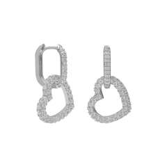 Kalp Küpe 717052 Silver