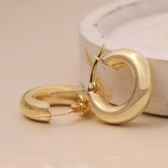 Kalın Halka Küpe 717053 Gold
