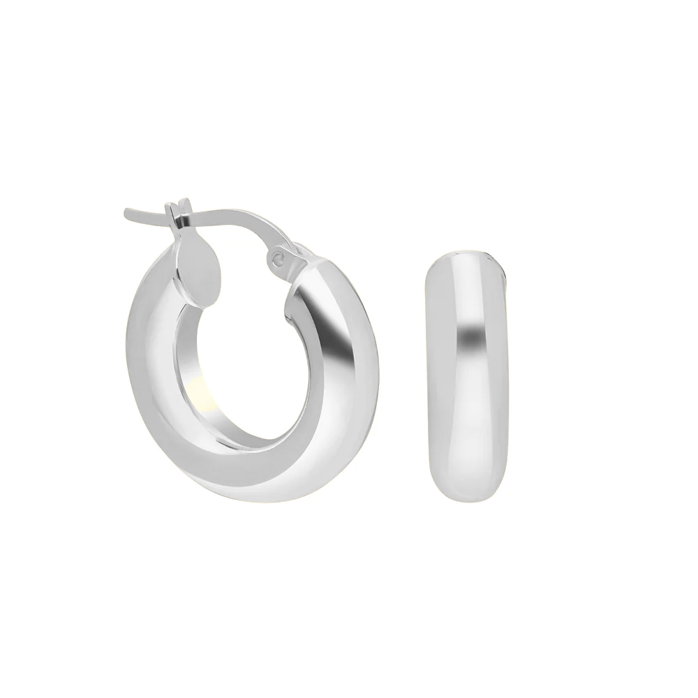 Kalın Halka Küpe 717053 Silver