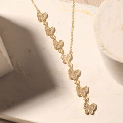 Kelebek Kolye 718905 Gold
