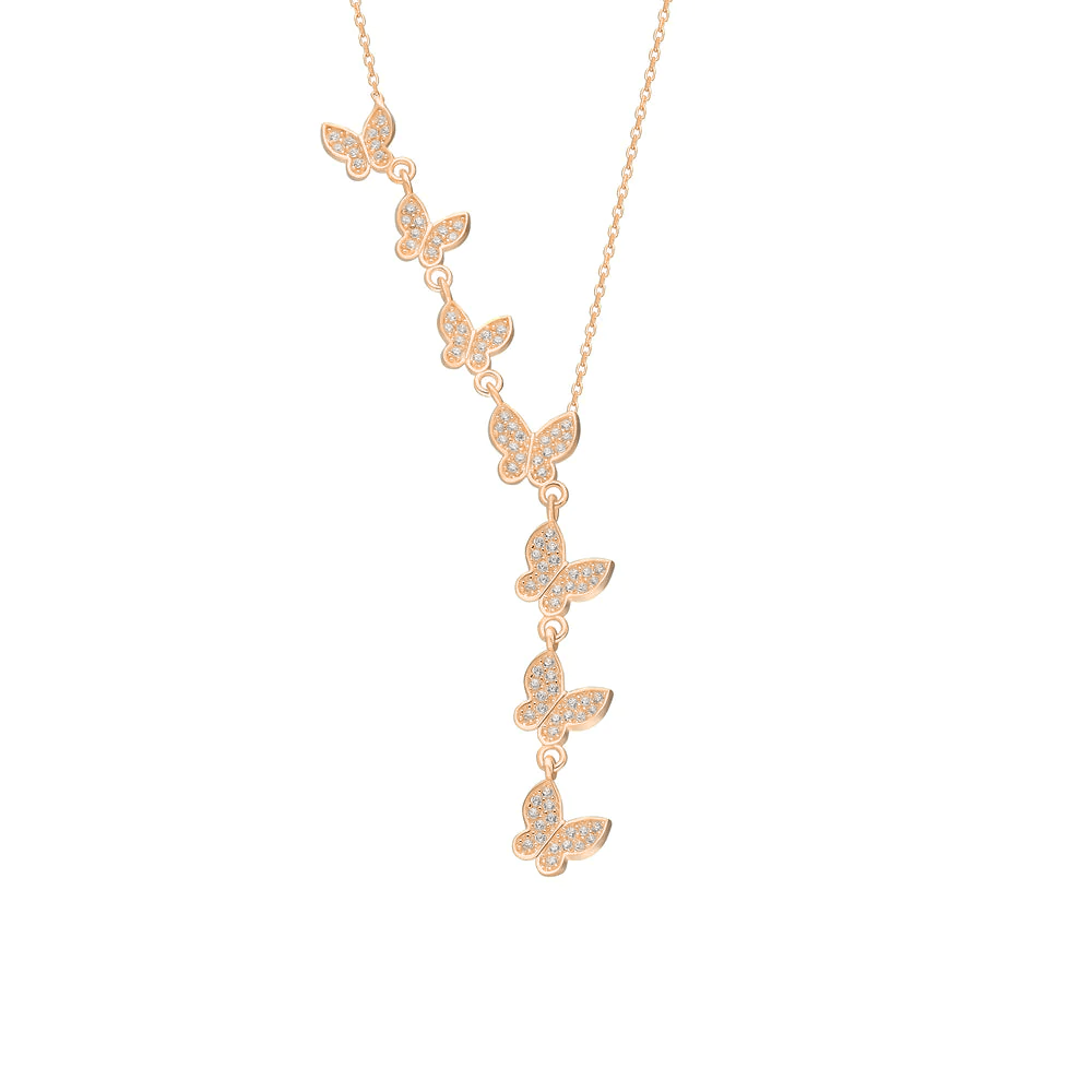 Kelebek Kolye 718905 Rose
