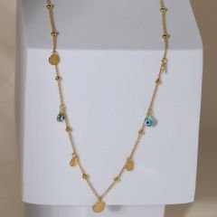 Sallantılı Nazar Kolye 718906 Gold