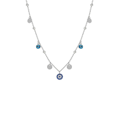 Sallantılı Nazar Kolye 718906 Silver