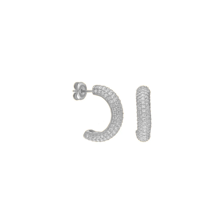 Yarım Halka Küpe 717087 Silver