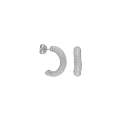 Yarım Halka Küpe 717087 Silver