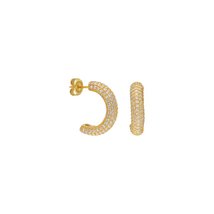 Yarım Halka Küpe 717087 Gold