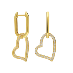 Büyük Kalp Küpe 717057 Gold