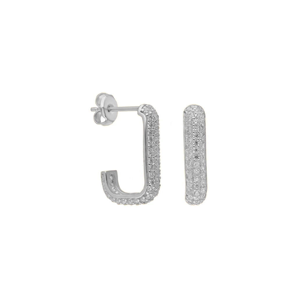 Taşlı Küpe 717089 Silver