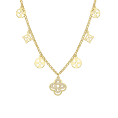 Linda Taşlı Kolye 718910 Gold
