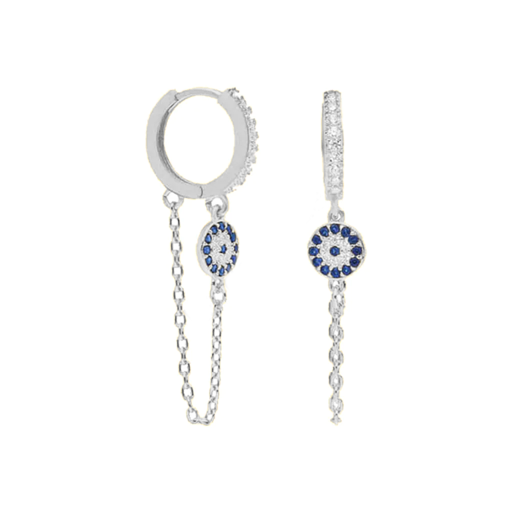 Halka ve Zincir Küpe 717086 Silver