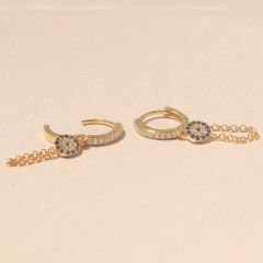 Halka ve Zincir Küpe 717086 Gold