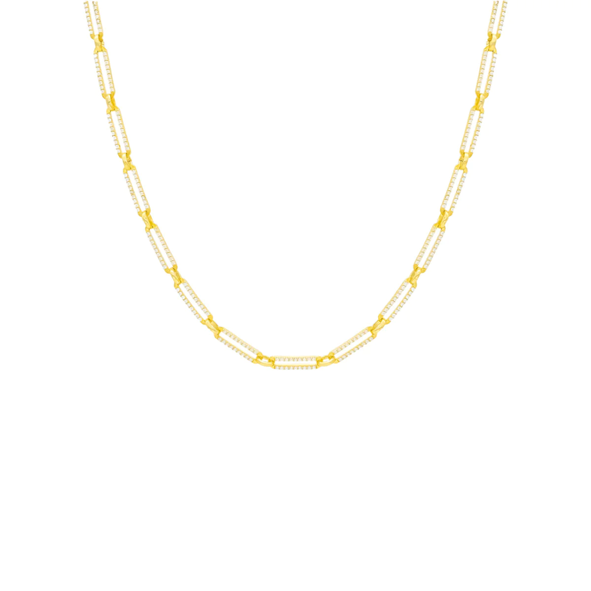 Zirkon Taşlı Zincir 718920 Gold
