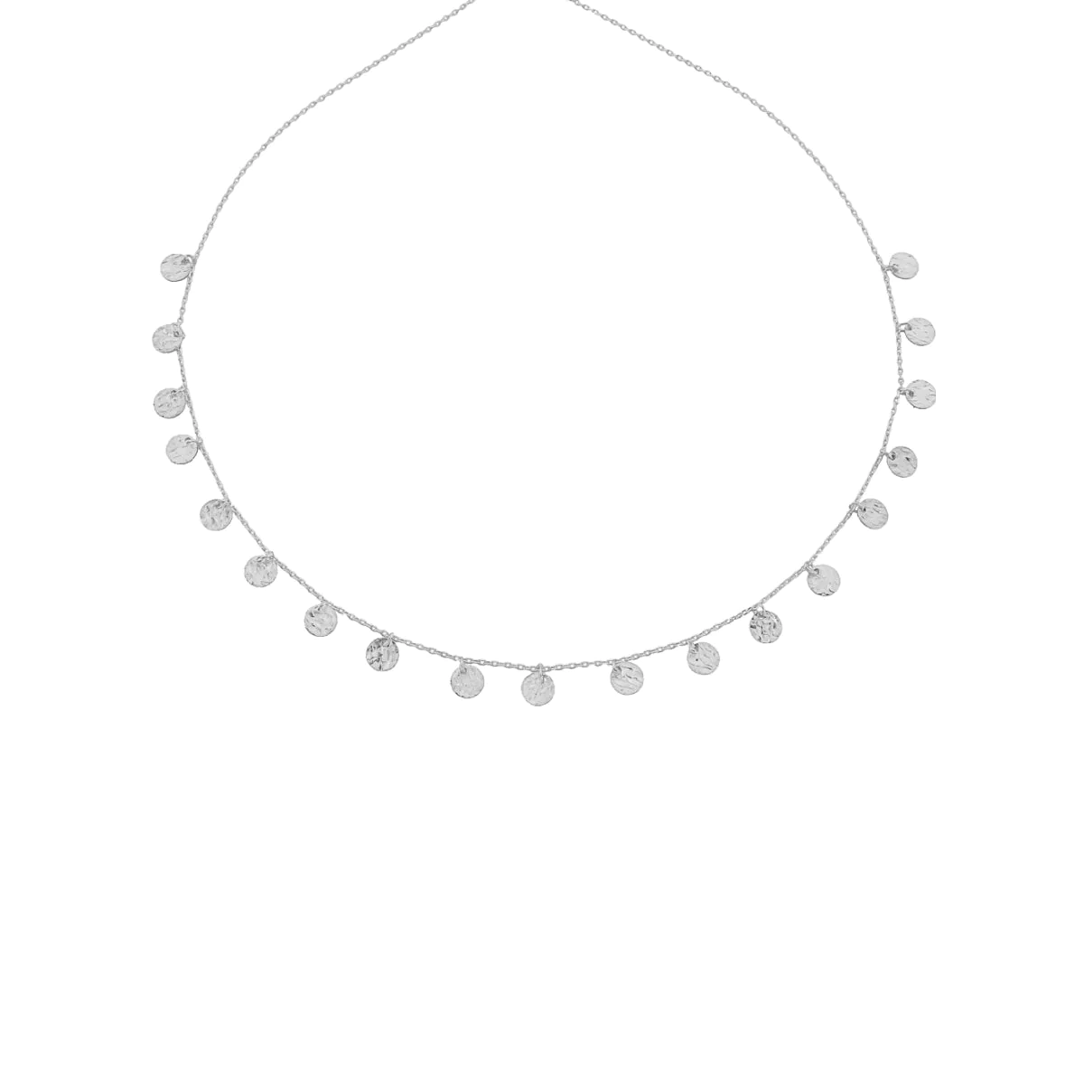 Madeni Sallantılı Kolye 718921 Silver