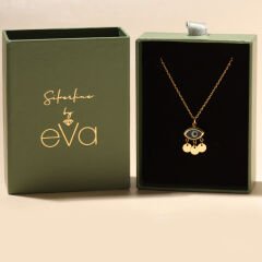 Firuze Mavi Göz Kolye 718931 Gold