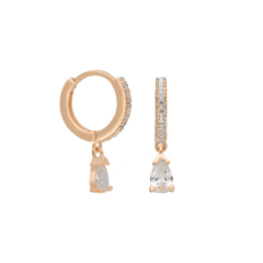 Damla Taşlı Küpe 717106 Rose