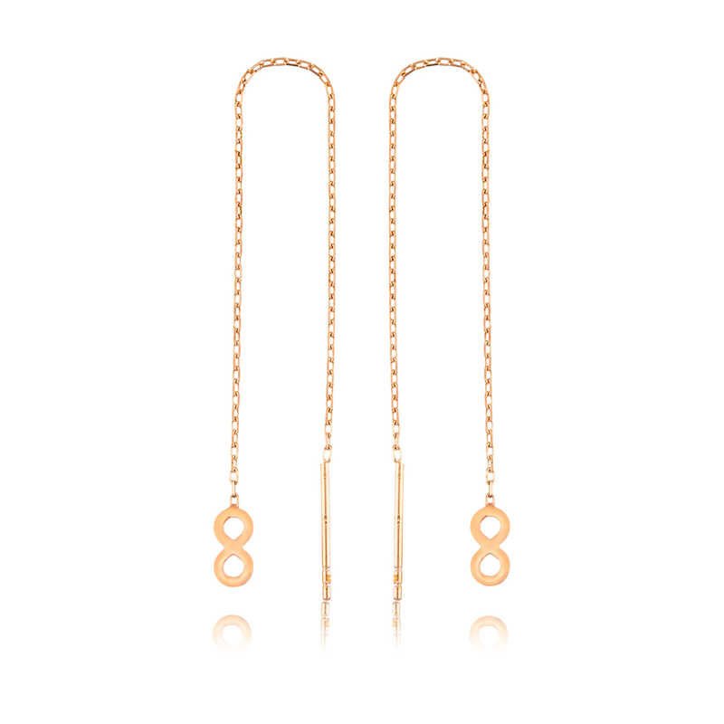 Gümüş Zincirli Sonsuzluk Küpe