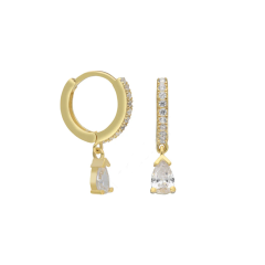 Damla Taşlı Küpe 717106 Gold