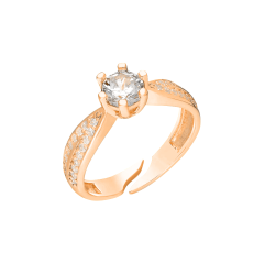 Zirkon Tektaş Yüzük 718863 Rose
