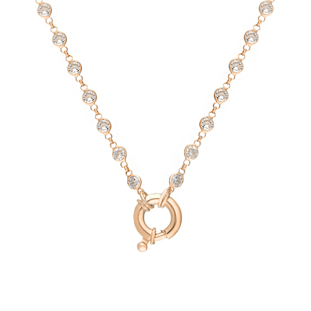 Zincir Tasarım Kolye 718008 Rose