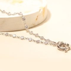 Zincir Tasarım Kolye 718008 Silver