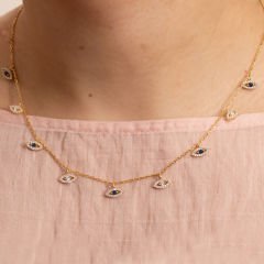 Blue Eyes Kolye 718945 Gold