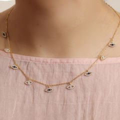 Blue Eyes Kolye 718945 Gold