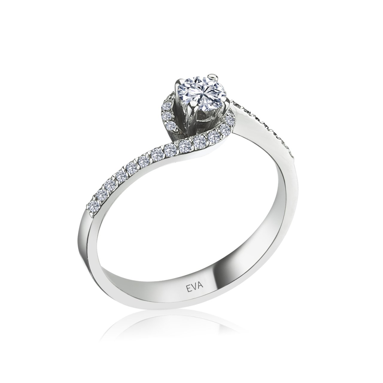 G Renk 0,90 Karat Pırlanta Tektaş Yüzük 20