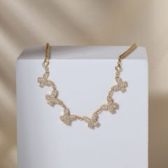 Grace Kelebek Kolye 718981 Gold