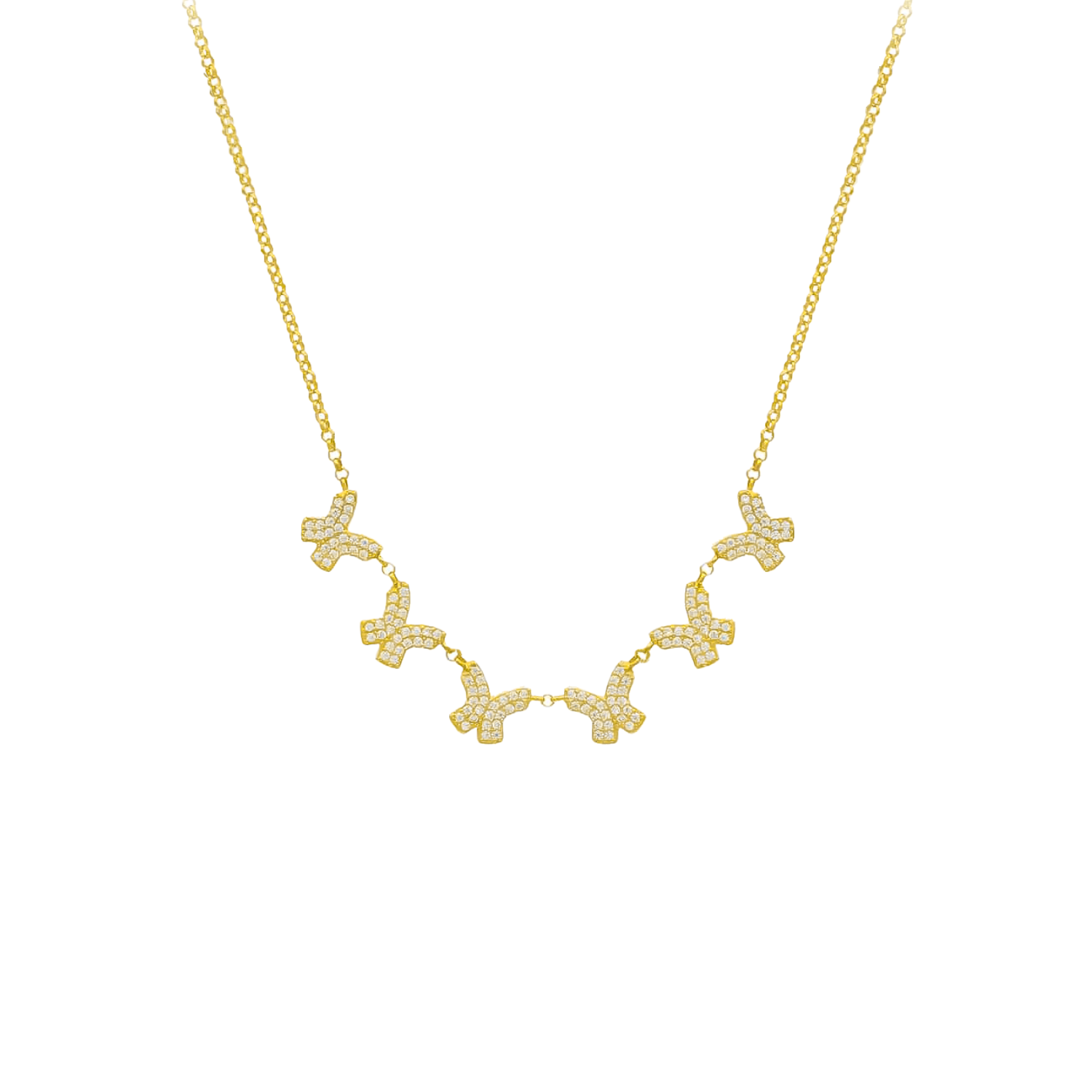 Grace Kelebek Kolye 718981 Gold