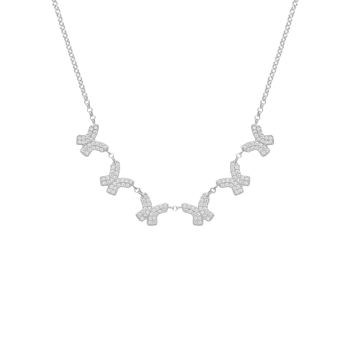 Grace Kelebek Kolye 718981 Silver