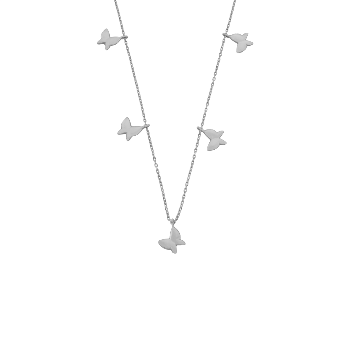 Ivy Kelebek Kolye 718983 Silver