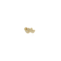 Zirkon Piercing 717116 Gold