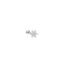 Çiçek Piercing 717120 Silver