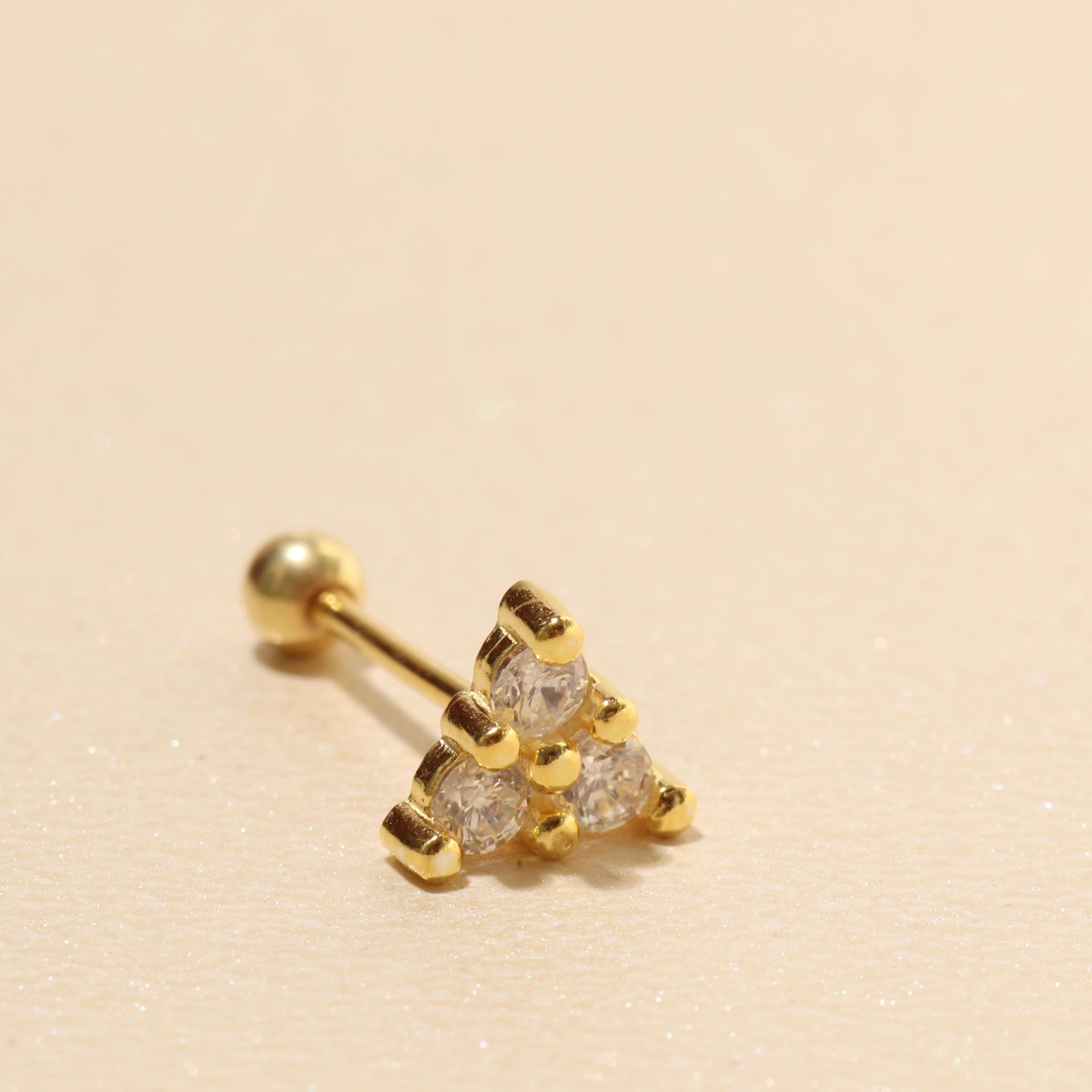 Üçgen Piercing 717126 Gold