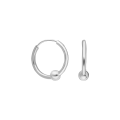 12mm Boncuk Halka Küpe 719954 Rose