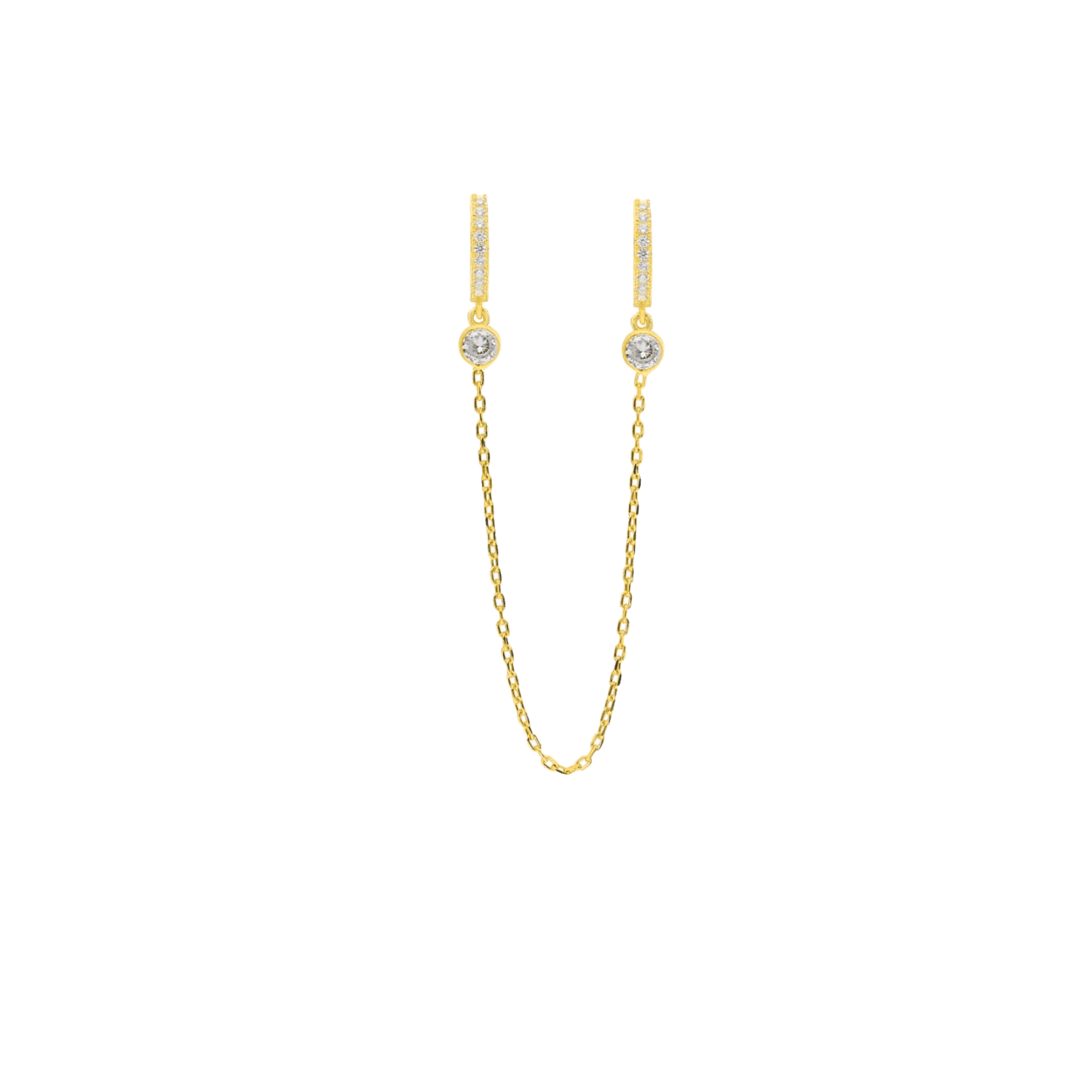 Double String Küpe 719904 Gold
