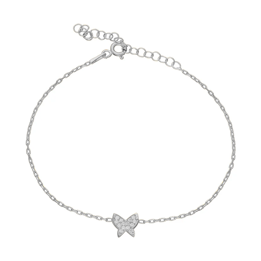 Minimal Kelebek Bileklik 718527 Silver