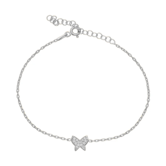 Minimal Kelebek Bileklik 718527 Silver