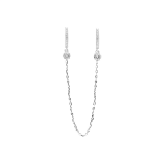 Double String Küpe 719904 Silver