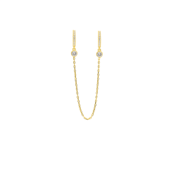 Double String Küpe 719904 Silver