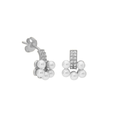 İnci Papatya Küpe 717135 Silver
