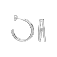 20mm Halka Küpe 719902 Silver