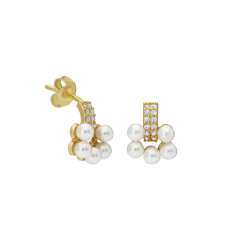 İnci Papatya Küpe 717135 Gold